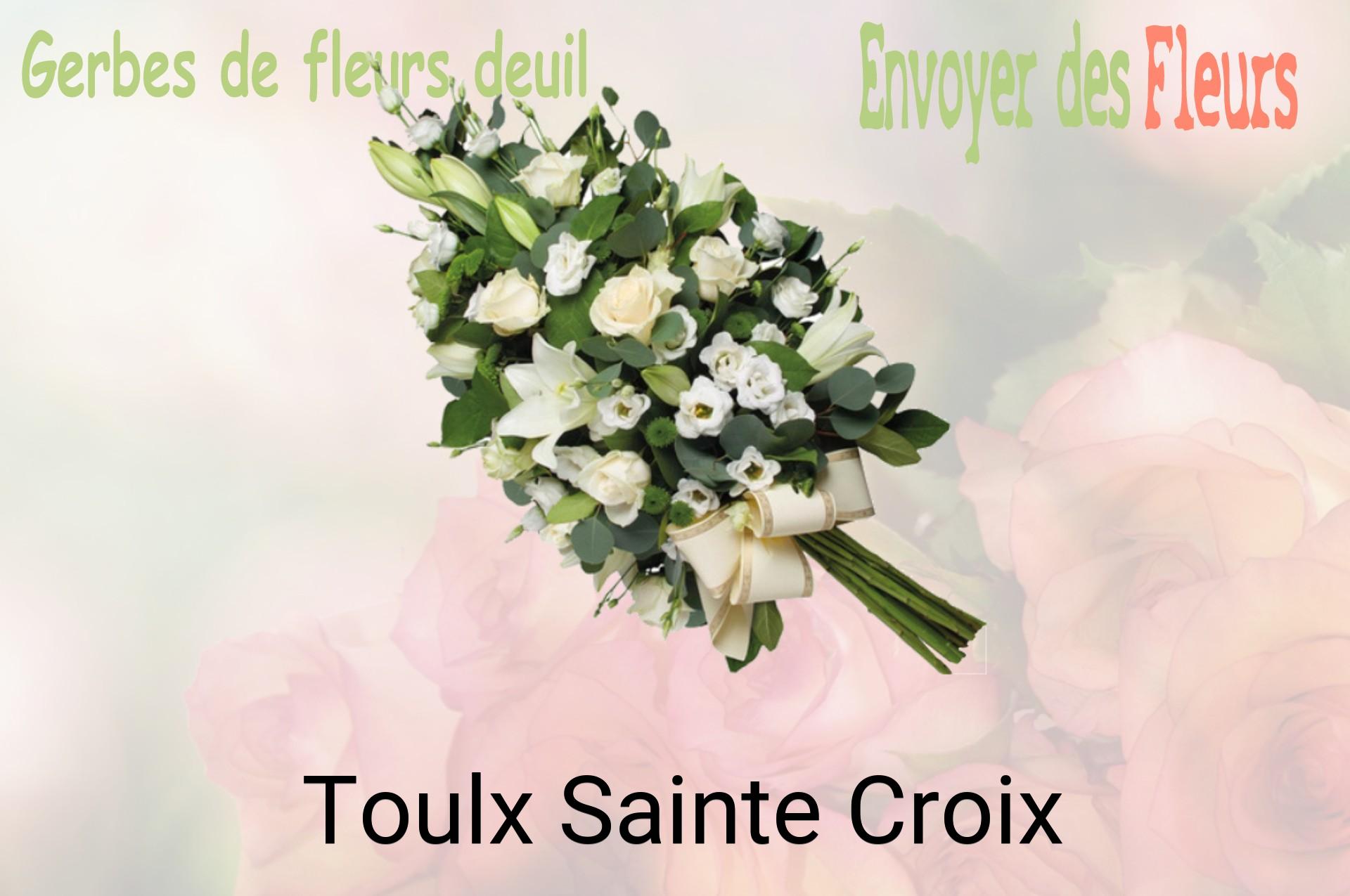 Gerbe de fleurs de deuil livrée à Toulx-Sainte-Croix